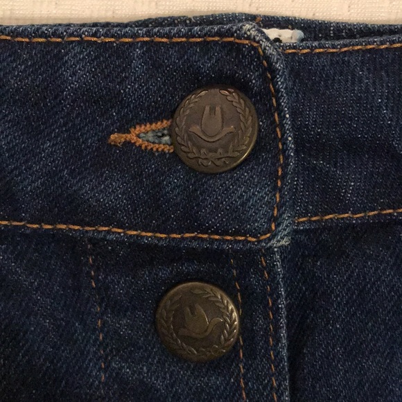 Vintage Mid-1990s Moschino Jean Skirt. Size 44. - Picture 9 of 11